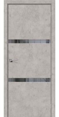Дверь межкомнатная эко шпон Порта-55 4AF Grey Art / Mirox Grey
